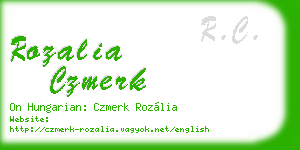 rozalia czmerk business card